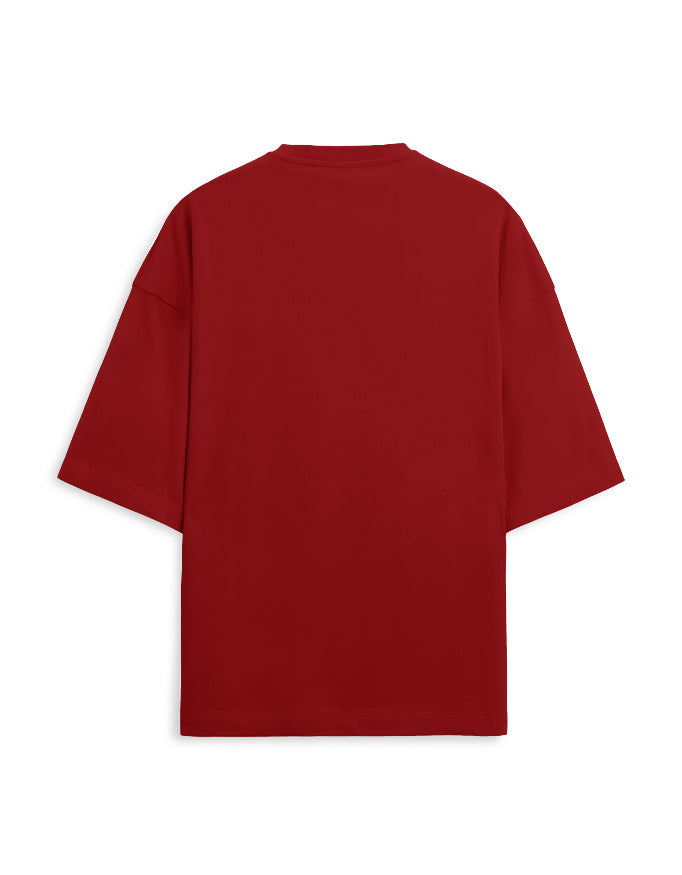Red t-shirt on a white background