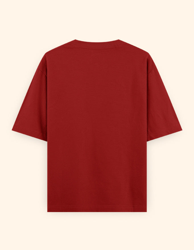Red t-shirt on a white background