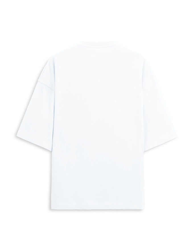 White t-shirt on a white background