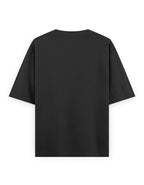 Black t-shirt on a white background