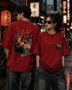 Tokyo Street Unisex Terry Oversized T-Shirt – VibeVastr