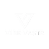 Vibe Vastr logo on a black background