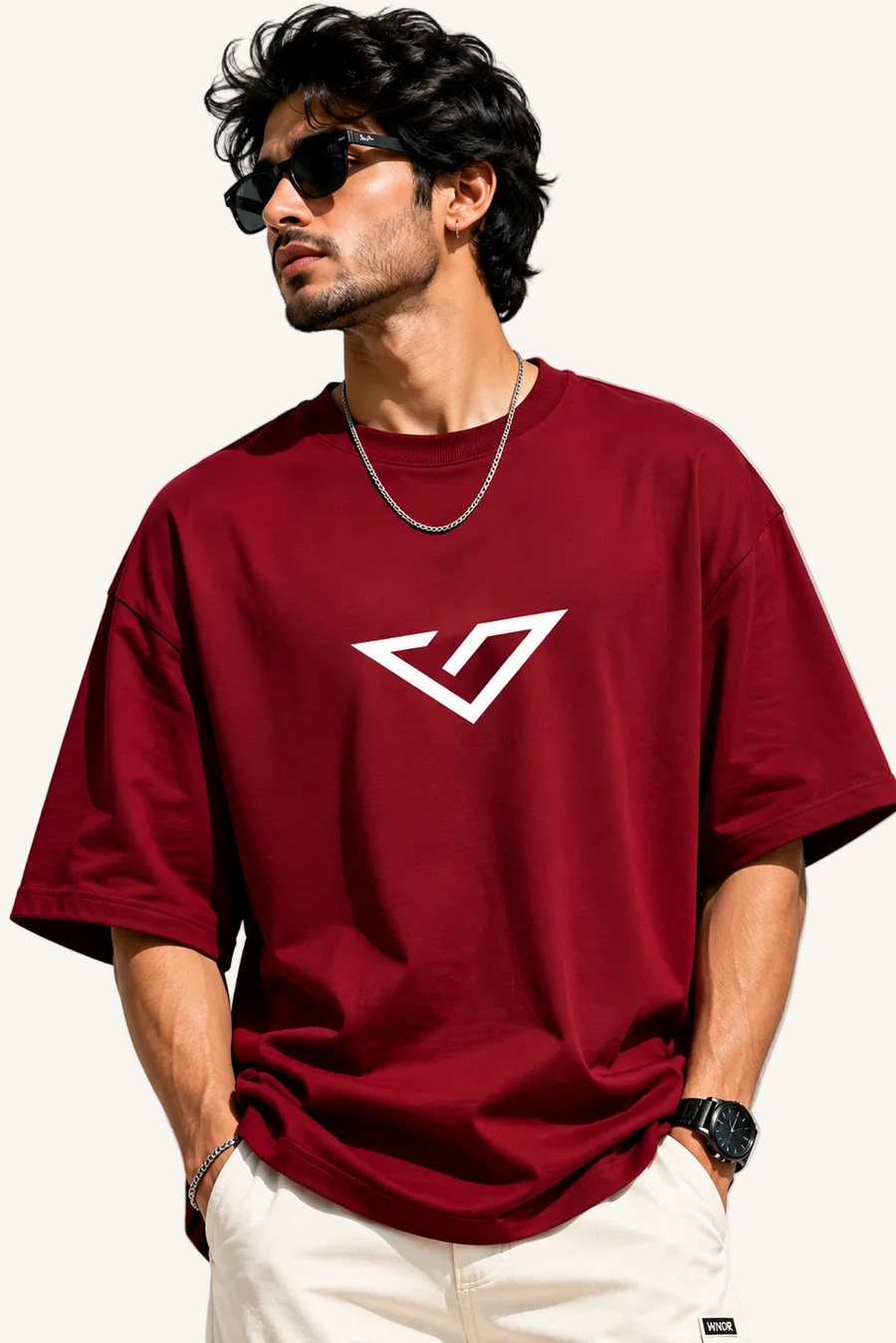 Vibevastr UT27 Unisex Terry Oversized T-Shirt | 260 GSM Premium Terry Cotton Blend | Drop Shoulder Streetwear Tee for Men & Women
