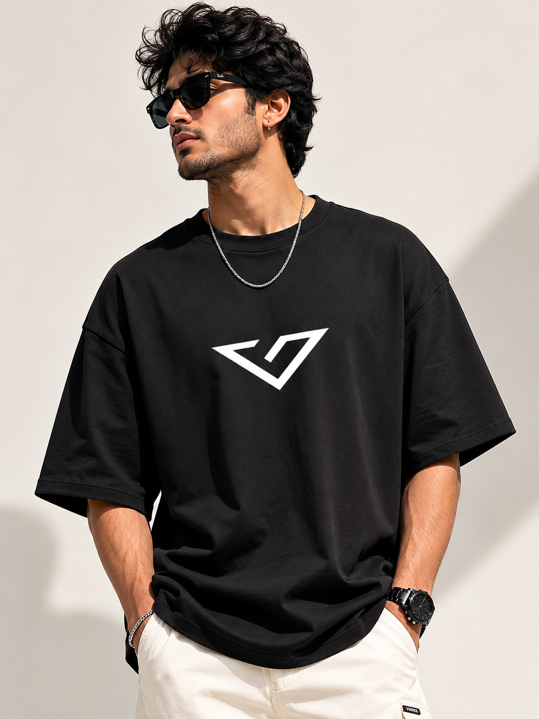 Vibevastr UT27 Unisex Terry Oversized T-Shirt | 260 GSM Premium Terry Cotton Blend | Drop Shoulder Streetwear Tee for Men & Women