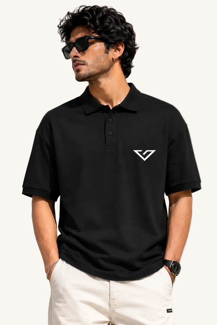 Vibevastr Premium Polo T-Shirt for Men | Cotton Blend Polo Tee | Smart Casual Regular Fit | Everyday Comfort Polo Shirt
