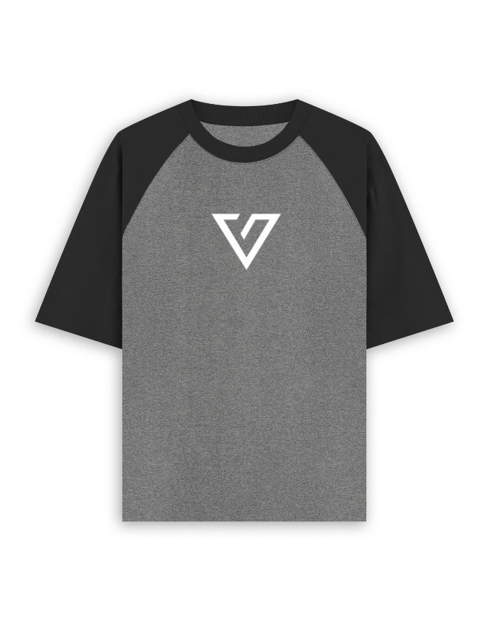 VibeVastr Unisex Oversized Raglan T-Shirt in premium cotton with a relaxed oversized fit for men and women.