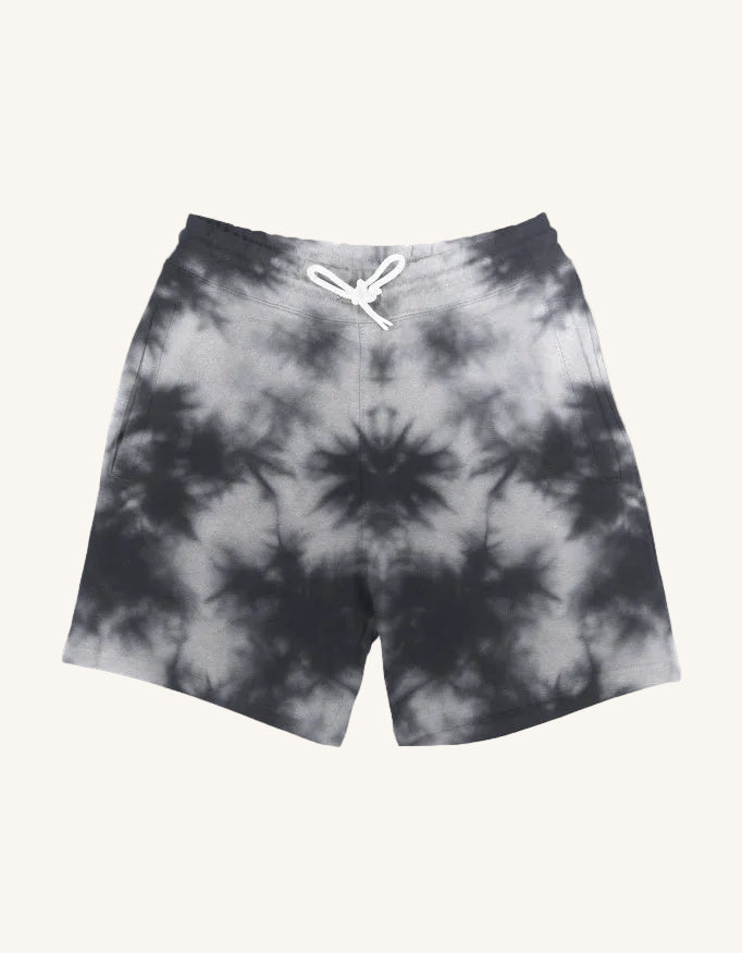 VibeVastr Tie Dye Sweat Shorts | Relaxed Fit 260 GSM Cotton Blend Shorts