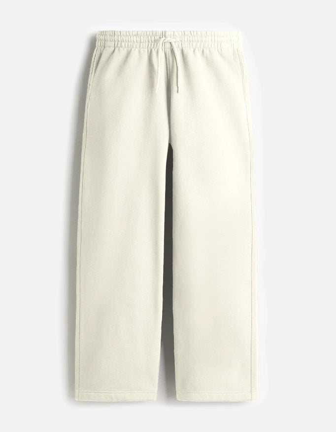 Beige pants on a light gray background