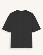 Black t-shirt on a white background